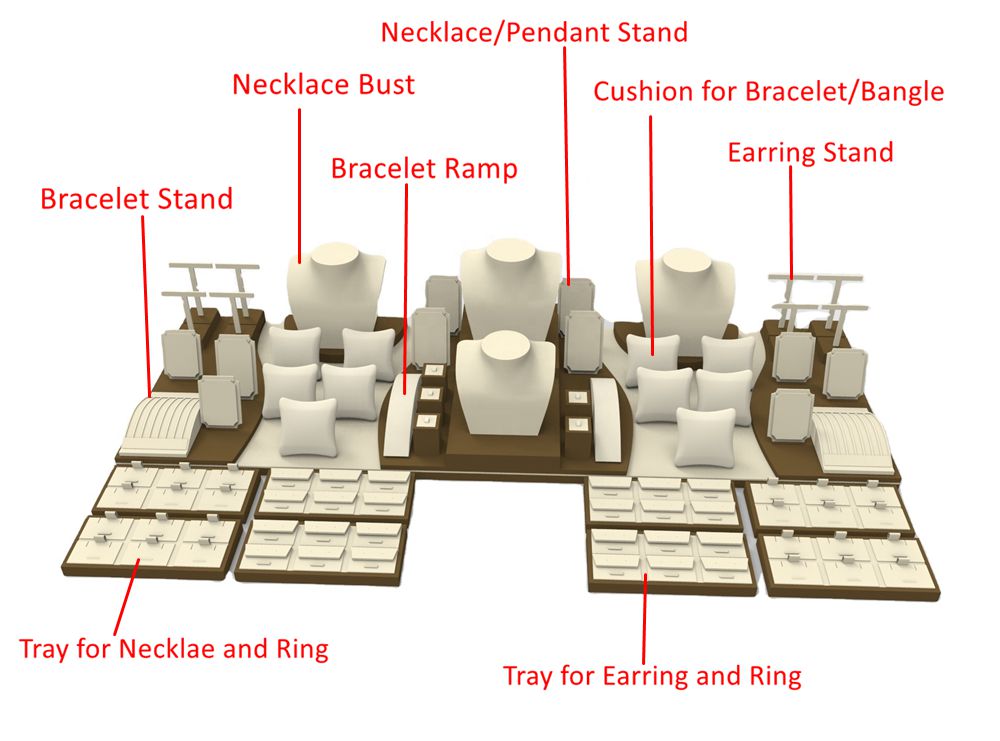 Jewelry Display Stand for Jewelry Shop Window