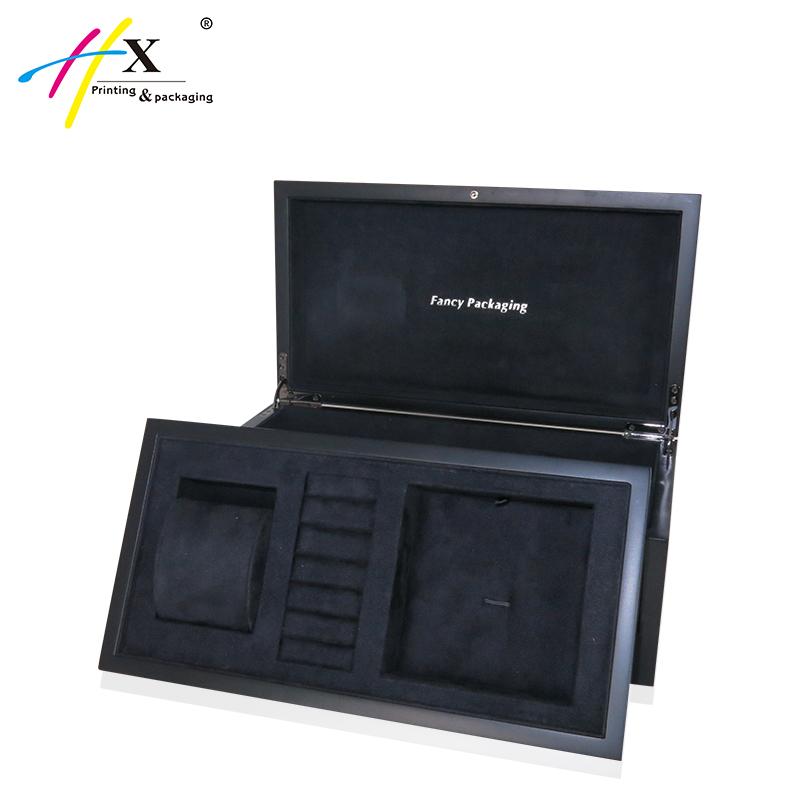 2 Layers Large Jewelry Organizer Box With Lock