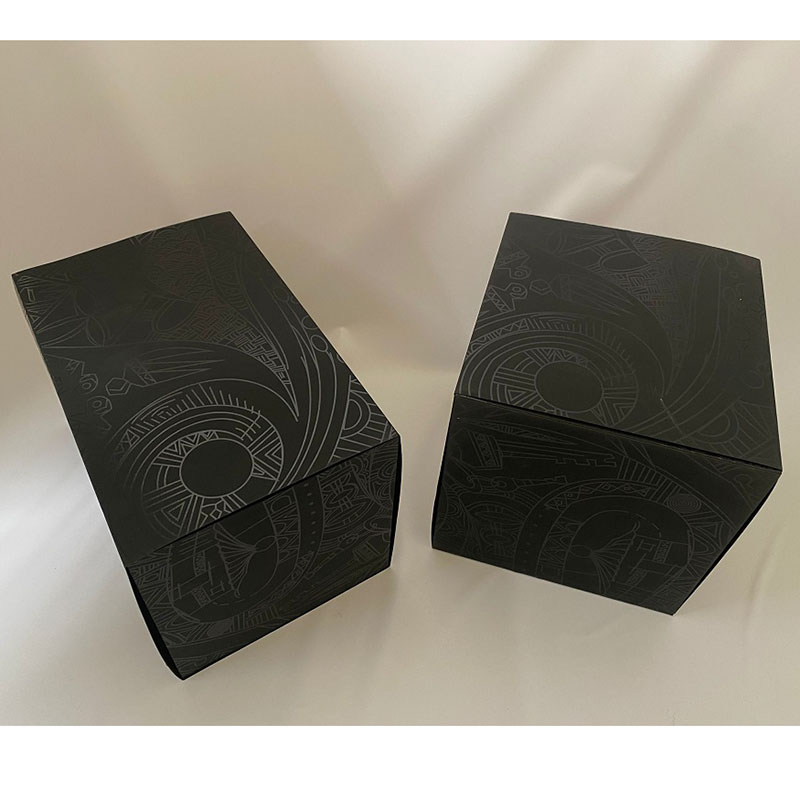 Black Paper Perfume Box Sample Finished